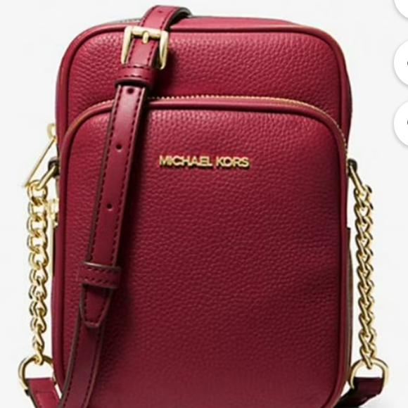 Michael Kors Pebble Leather Jet Set Crossbody NWT - Picture 2 of 5